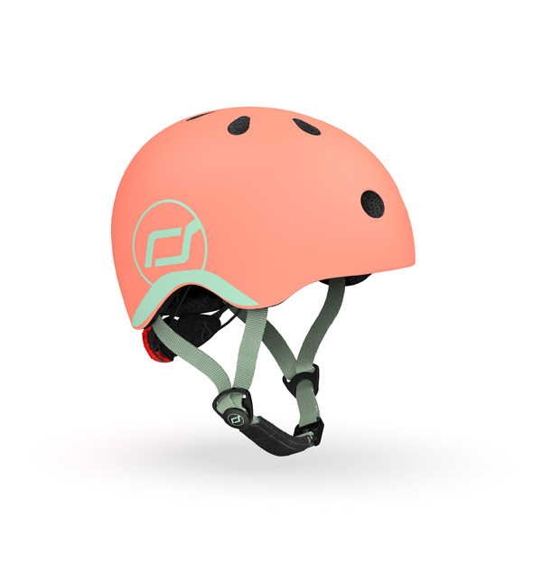 Casca de protectie pentru copii, cu sistem de reglare, Scoot & Ride Peach, XXS-S, 1 an+